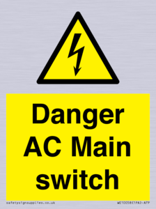 Danger AC Main switch 